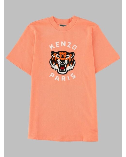 KENZO Orange Girls' -Soft Mini Dress