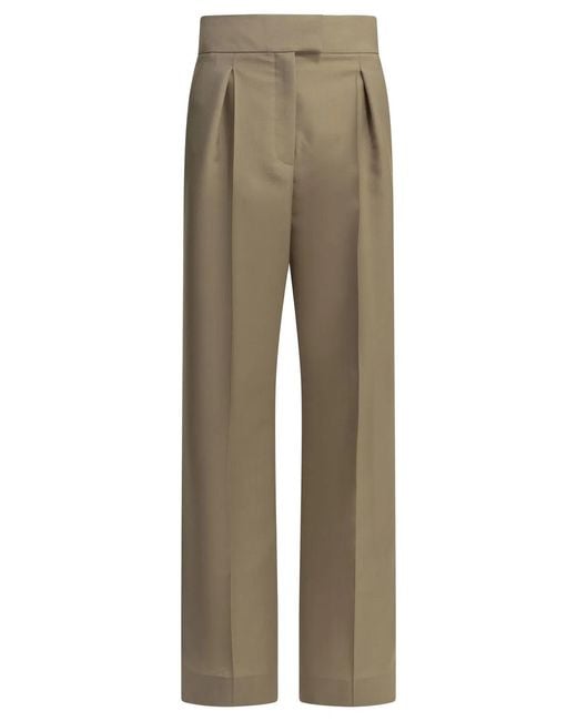 Valentino Natural Tailored Mohair Pants