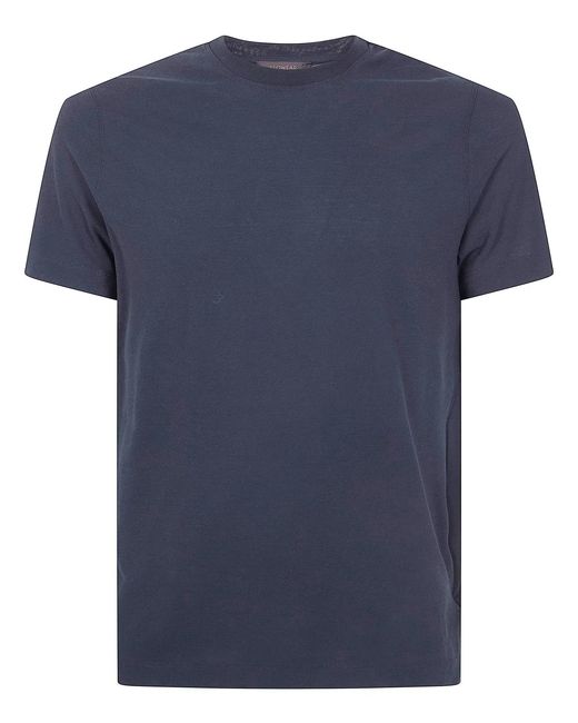 Zanone Black Short Sleeves T-Shirt for men