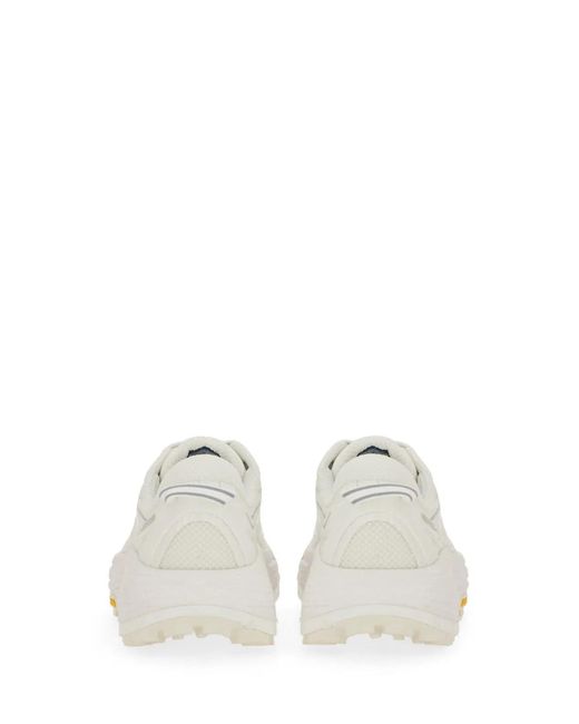Hoka One One White Mafate "Speed 2" Sneaker