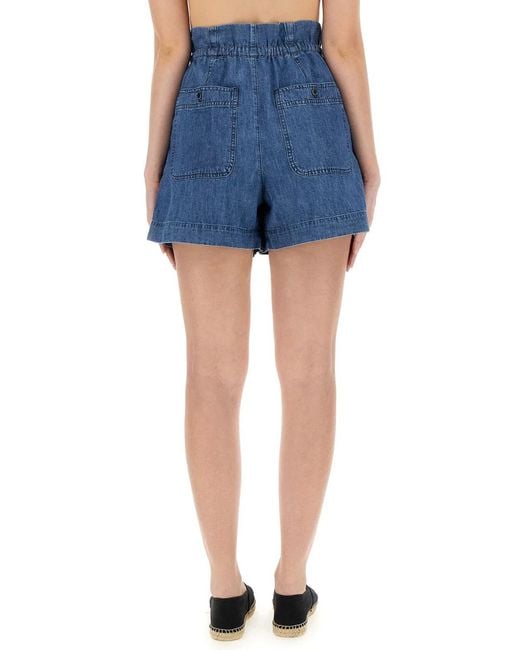 Isabel Marant Blue Isabel Marant Etoile Short Ipolyte