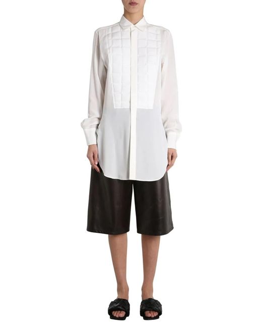 Bottega Veneta White Quilted Shirt