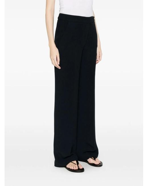 Via Masini 80 Blue Cady Trousers