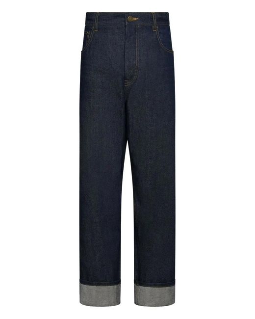 Thom Browne Blue Selvedge Denim Jeans for men