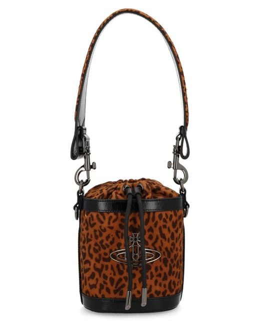 Vivienne Westwood White Small "Kitty" Bucket Bag