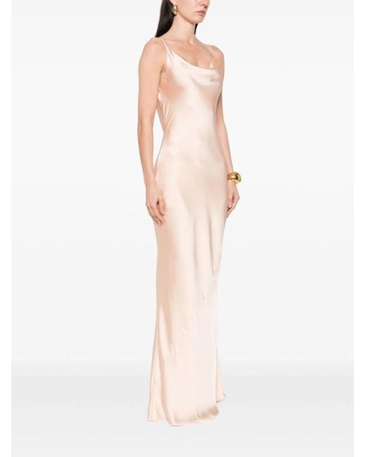 Norma Kamali Pink Maria Slip Gown Dress