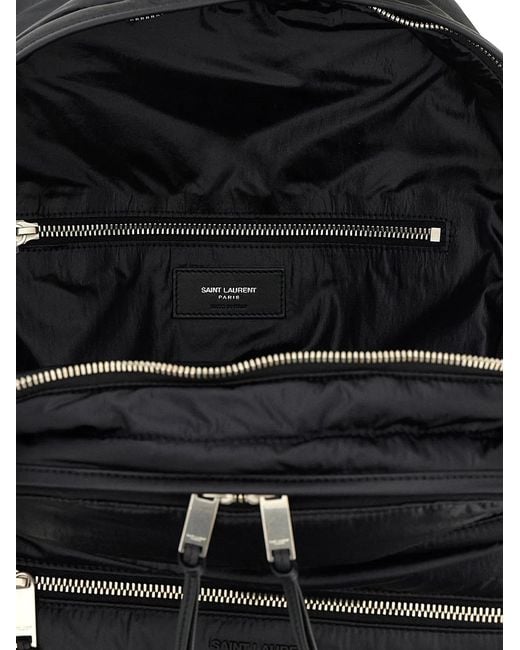 Saint Laurent Black 'City' Backpack for men
