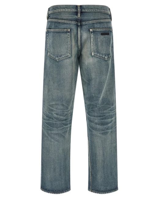 Fear Of God Blue Stone Washed Jeans for men