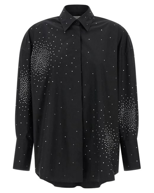 GIUSEPPE DI MORABITO Black Rhinestone Shirt