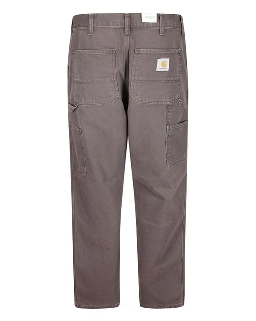 Carhartt Gray Cotton Five-Pocket Jeans for men