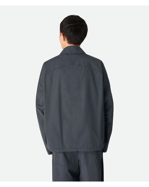 Bottega Veneta Blue Cotton Jacket for men