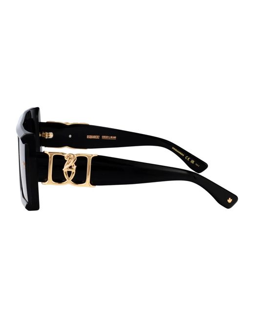 DSquared² Black Acetate Sunglasses