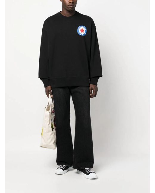 KENZO Black Sweatshirt With Logo for men