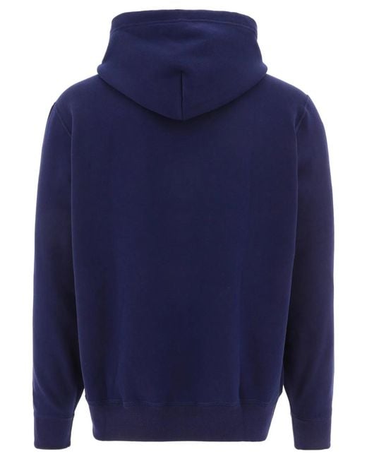 Polo Ralph Lauren Blue "Rl" Hoodie for men