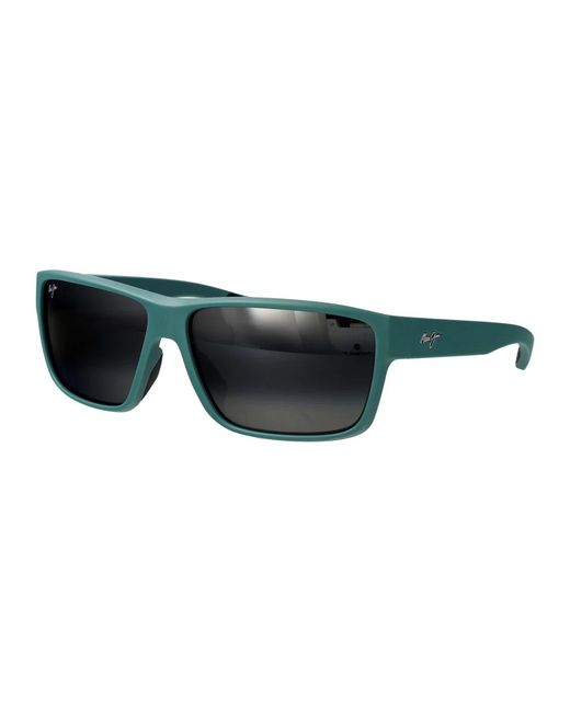 Maui Jim Black Matte Dark Military Acetate Sunglasses