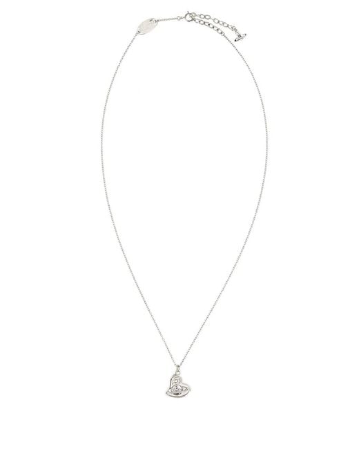 Vivienne Westwood White Faye Pendant