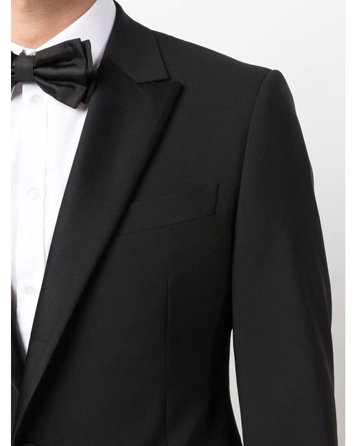 Giorgio Armani Black Virgin Wool Blend Dresses for men
