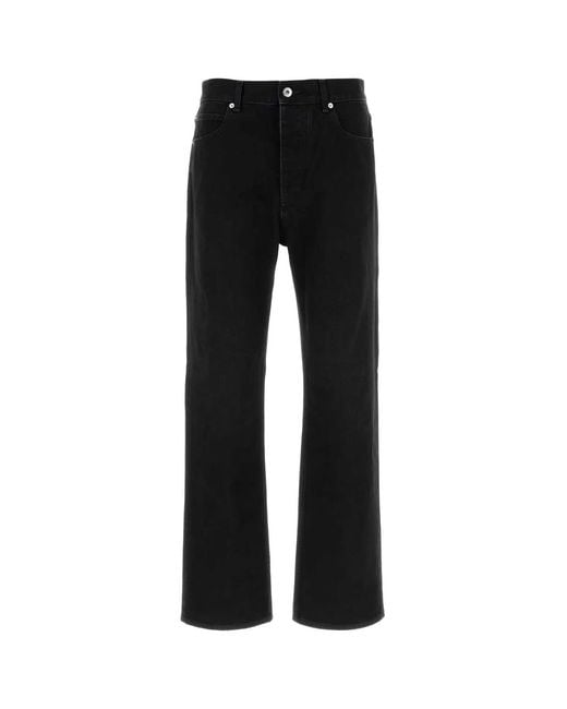 Bottega Veneta Black Straight Leg Jeans for men