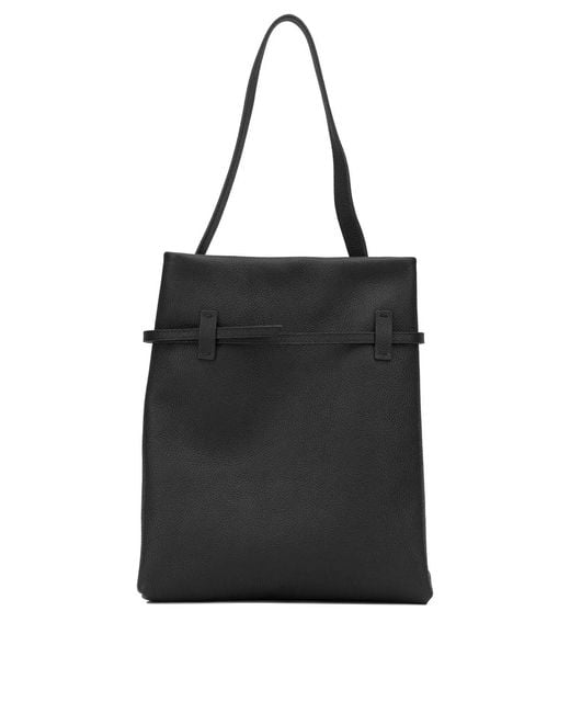 MANU Atelier Black "Tote Du Jour" Medium Shoulder Bag