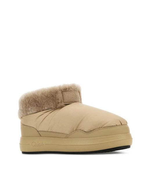 Chloé Natural Polar Ankle Boots