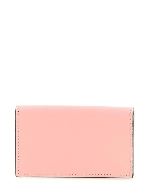 Marni Pink Logo Business Card Holder