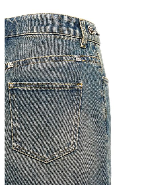 Givenchy Blue Denim Mini Skirt