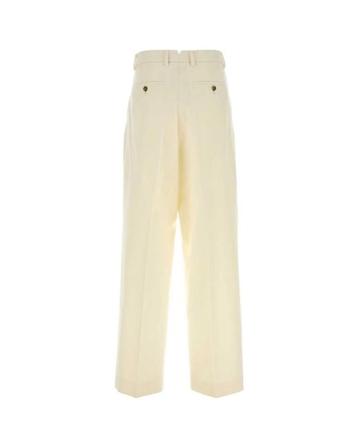 AMI White Pantalon Large