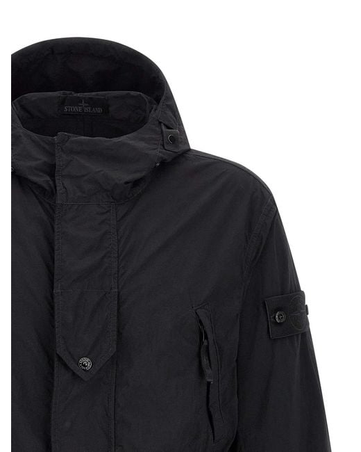 Stone Island Blue 'Badge Ghost' Jacket for men