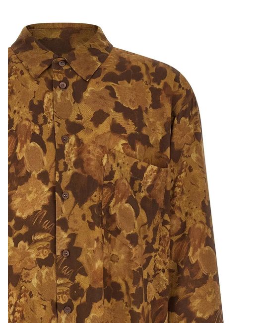 Magliano Brown 'Dried Flower' Shirt for men