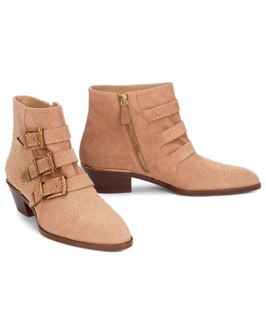 Chloé Brown Susan Ankle Boots