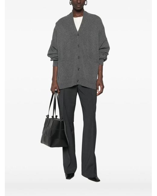 Extreme Cashmere Gray Cashmere Cardigan