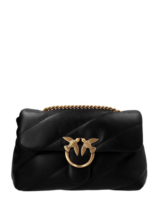 Pinko Black 'Classic Love Puff' Crossbody Bag