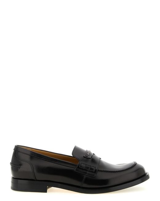 Fendi Black Ateneo' Loafers for men