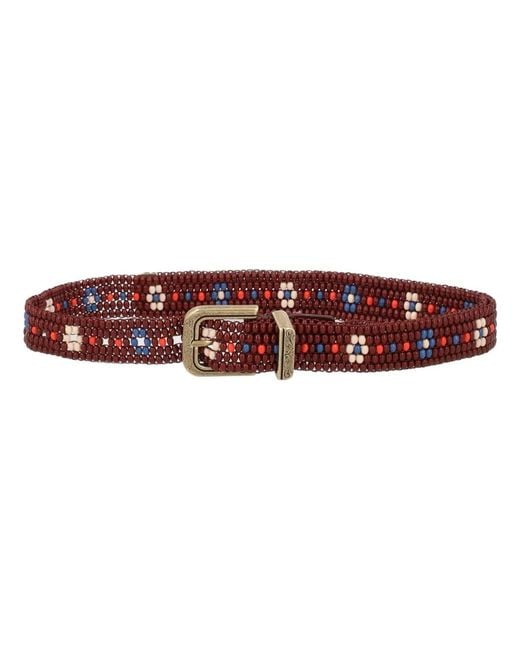 Etro Red Beaded Belt