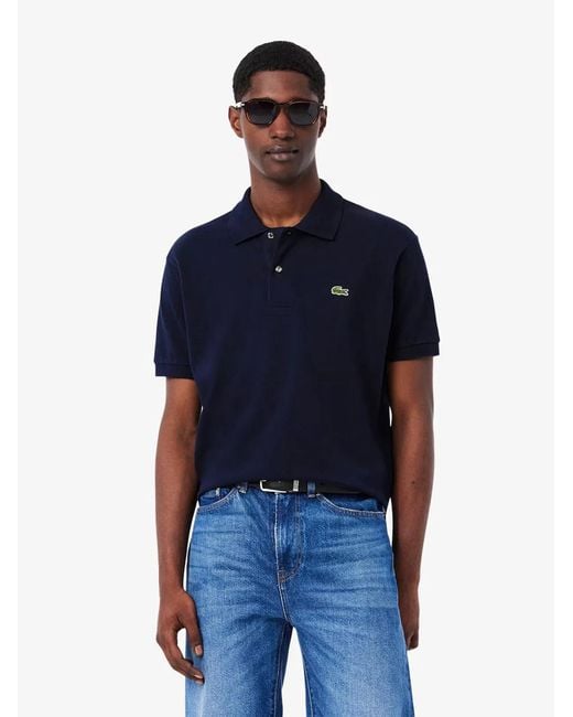 Lacoste Blue Polo With Logo for men