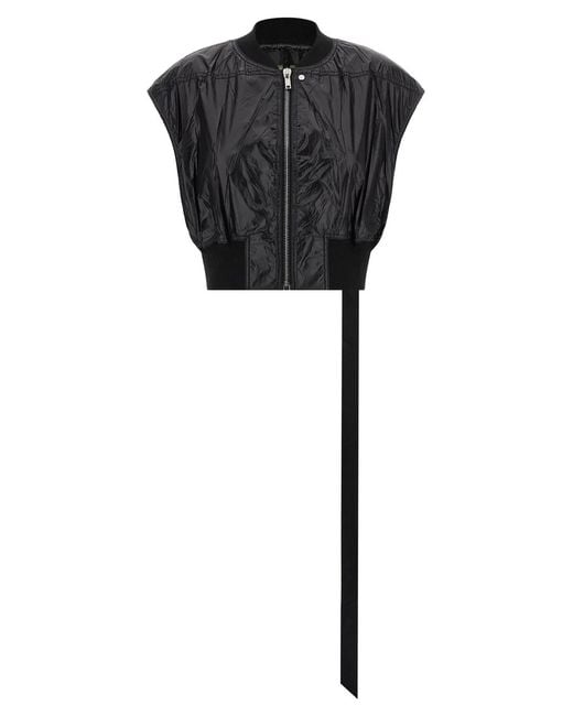 Rick Owens Black 'Tatlin Bomber' Vest