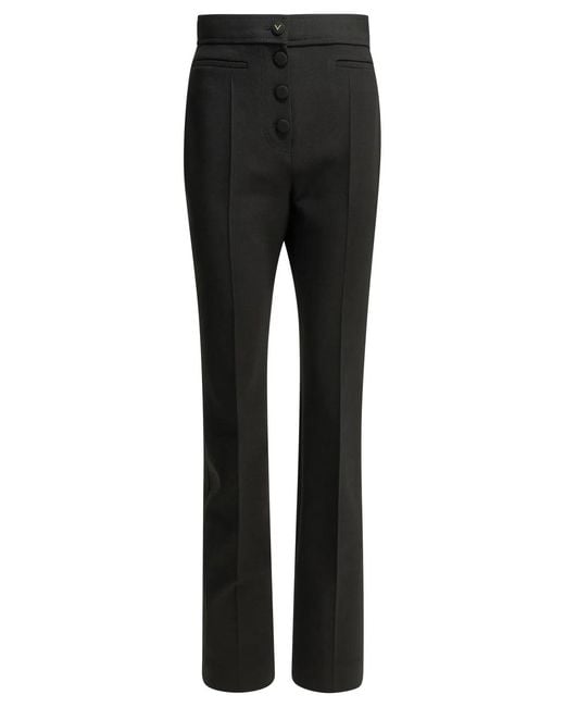 Valentino Black "Vgold" Tailored Pants