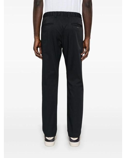 Herno Blue Elastane Trousers for men