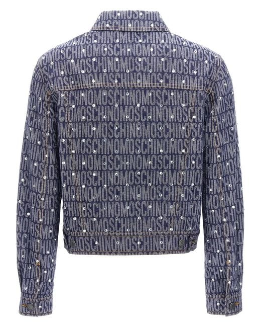 Moschino Blue 'Logo' Jacket