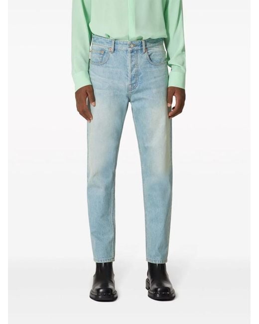 Valentino Blue Denim Pants for men