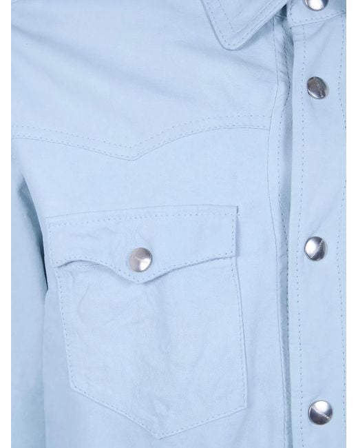 Giorgio Brato Blue Texas Shirt for men