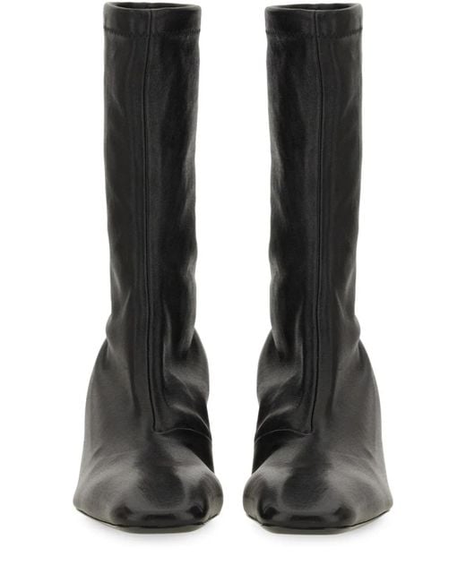Jil Sander Black Leather Boot
