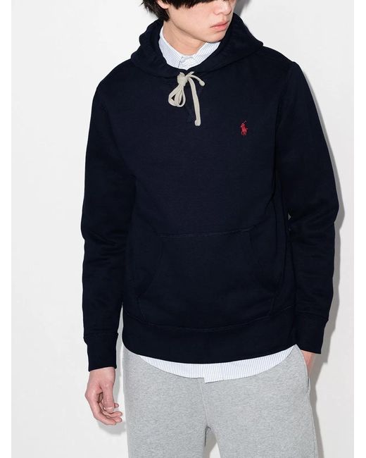 Polo Ralph Lauren Blue "Rl" Hoodie for men