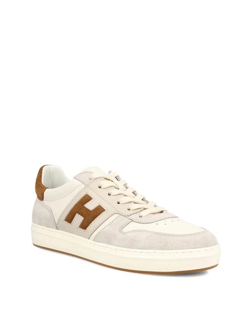 Hogan Natural Multicolour Mutton Calfskin Sneaker for men