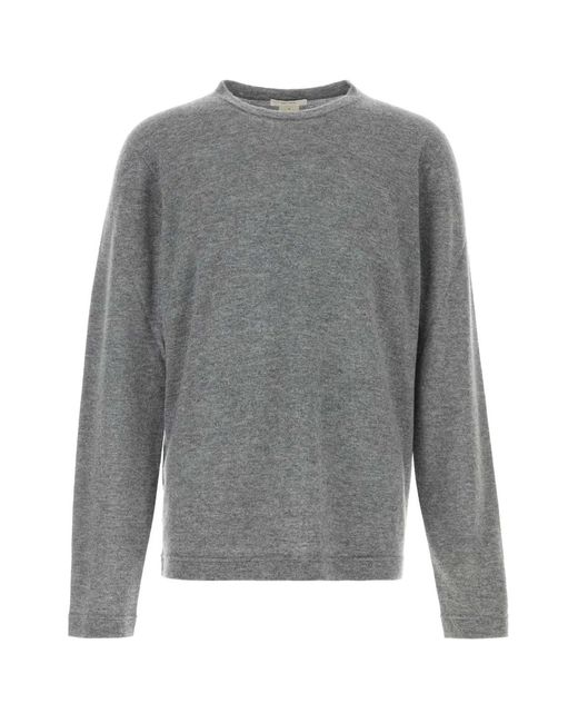 The Row Gray Crew Neck Sweater for men