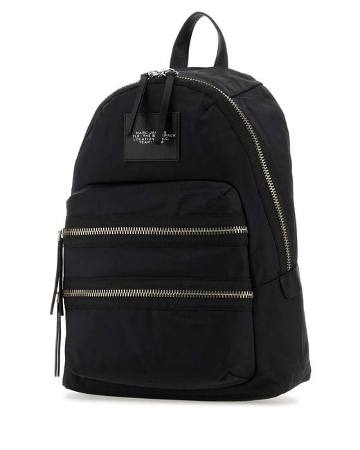 Marc Jacobs Black Nylon The Biker Large Backpack