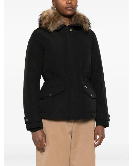 Woolrich Black Polyester Coat