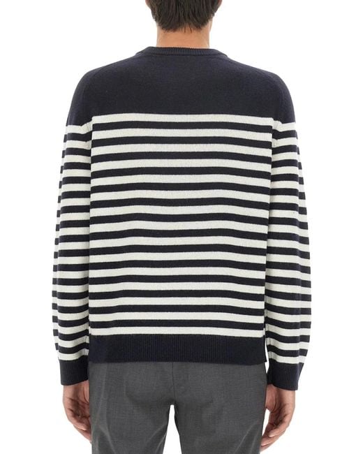 Theory Black Striped Shirt for men