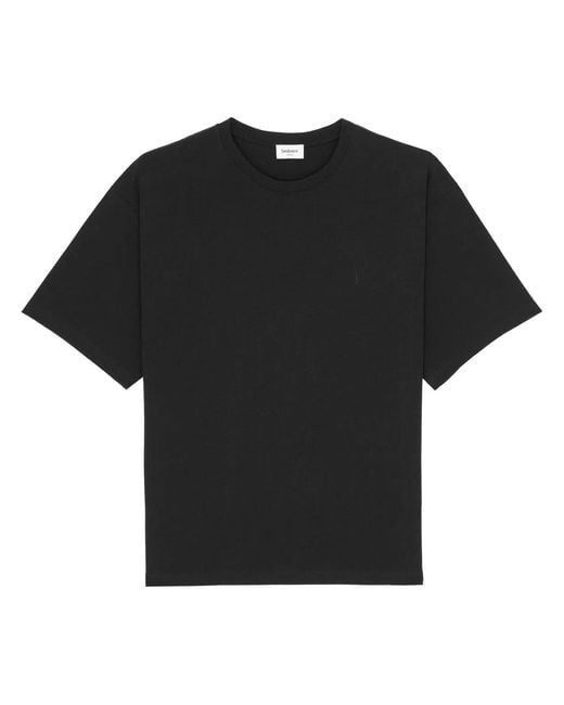 Saint Laurent Black Cotton T-Shirt for men