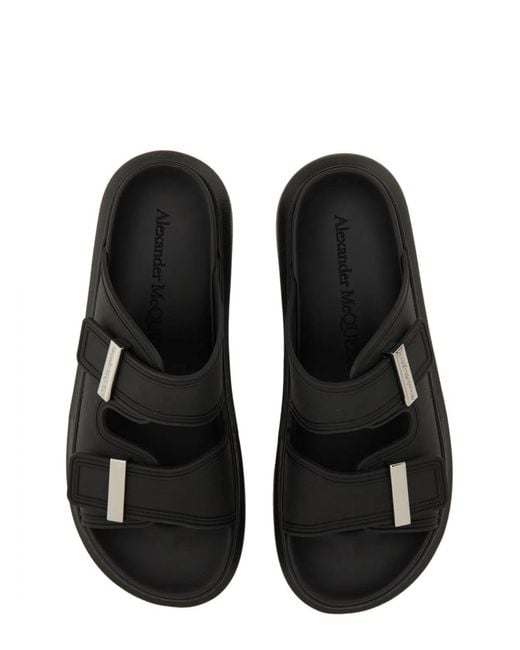 McQueen Black Hybrid Sandals
